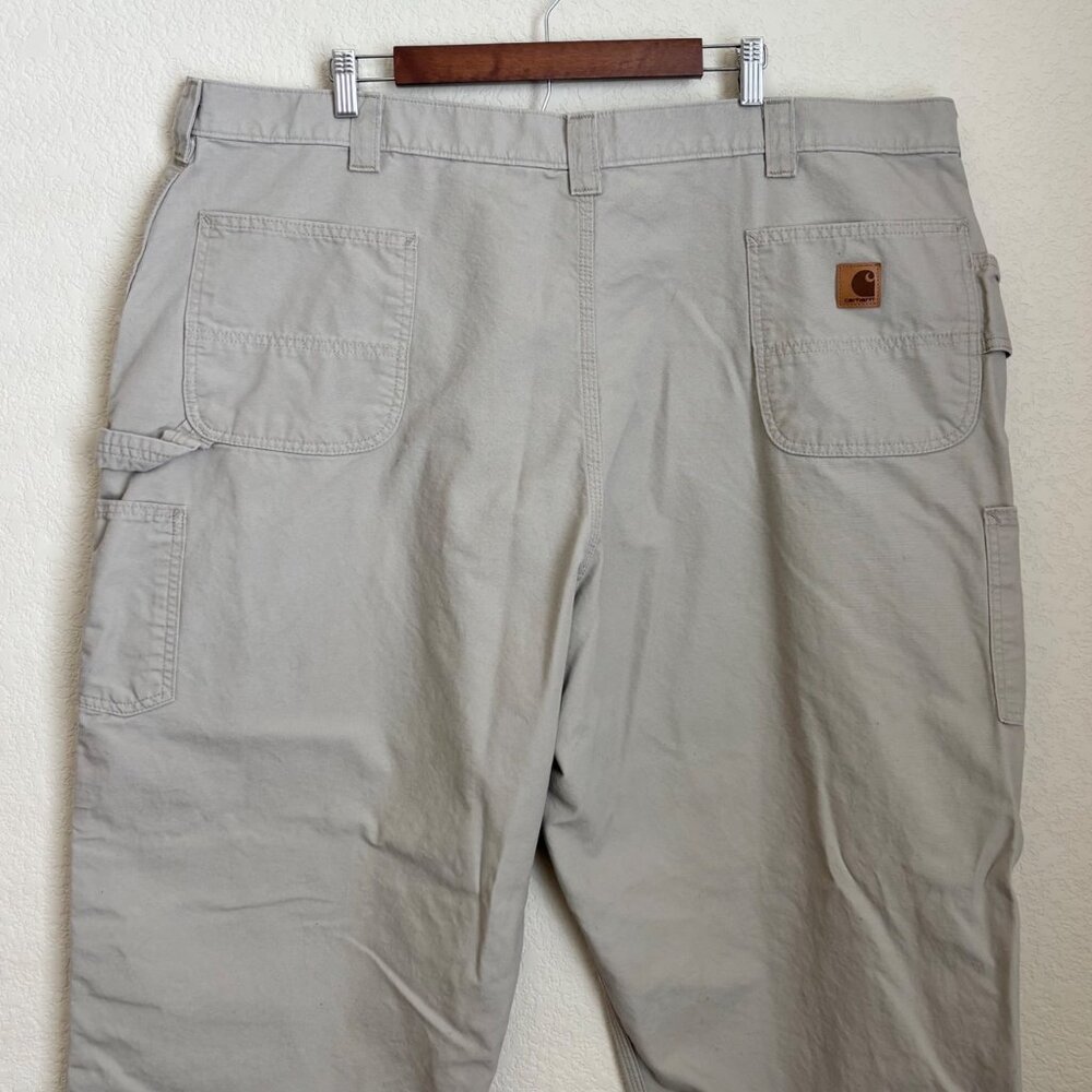 Carhartt B151 Work Pants Men’s 50x32 Tan Loose Fit Utility Cotton - Picture 5 of 13